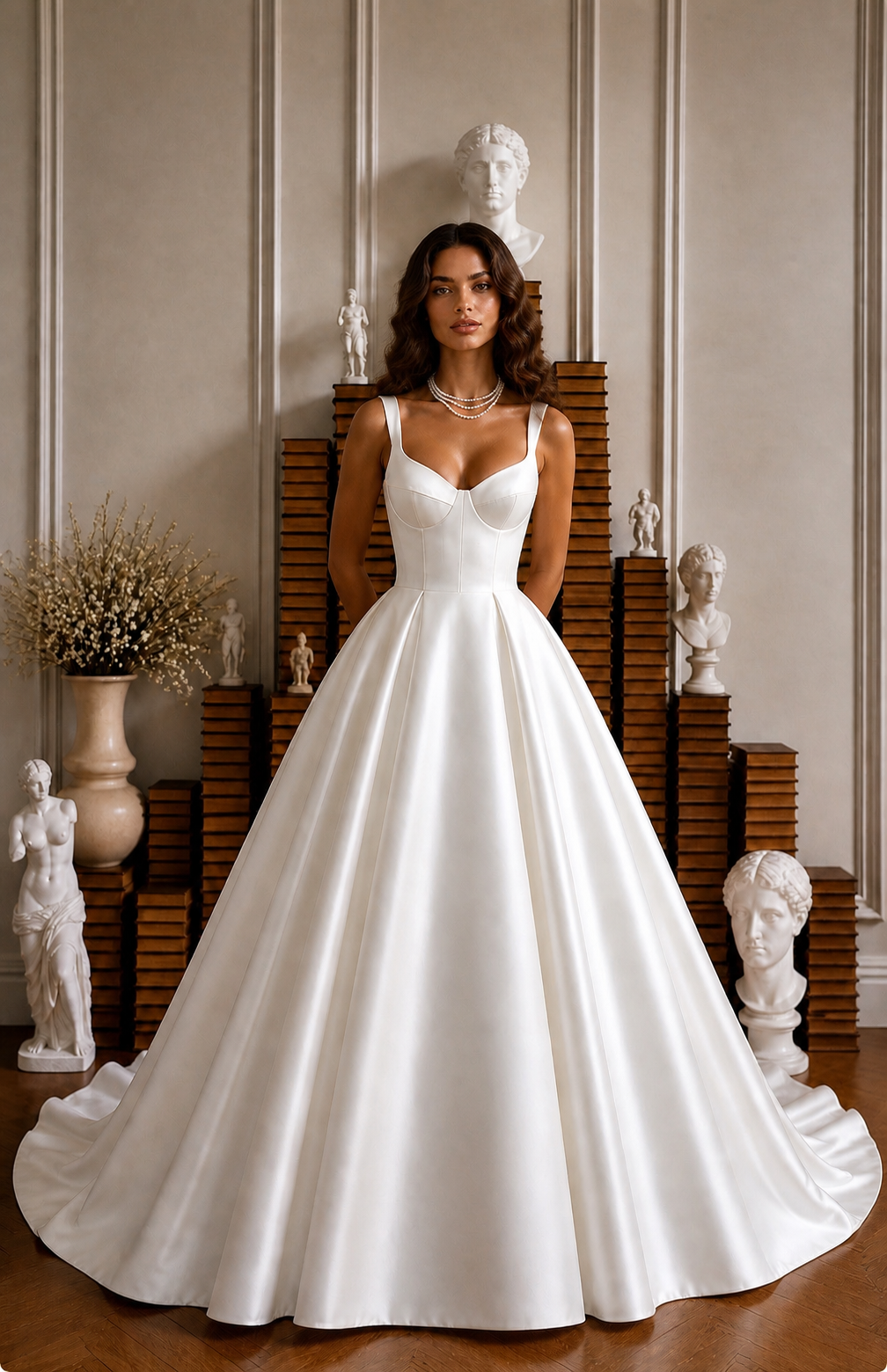 Сватбени рокли и булчински аксесоари от сватбен магазин Wedding Residence в София